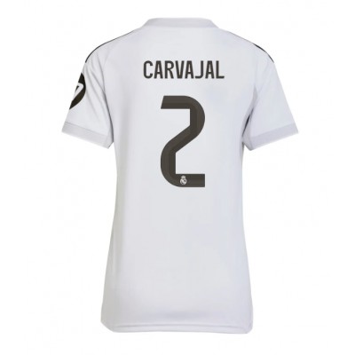 Ženski Nogometni dresi Real Madrid Daniel Carvajal #2 Domači 2025-26 Kratek Rokav Ženski Nogometni dresi Real Madrid Daniel Carvajal #2 Domači 2025-26 Kratek Rokav